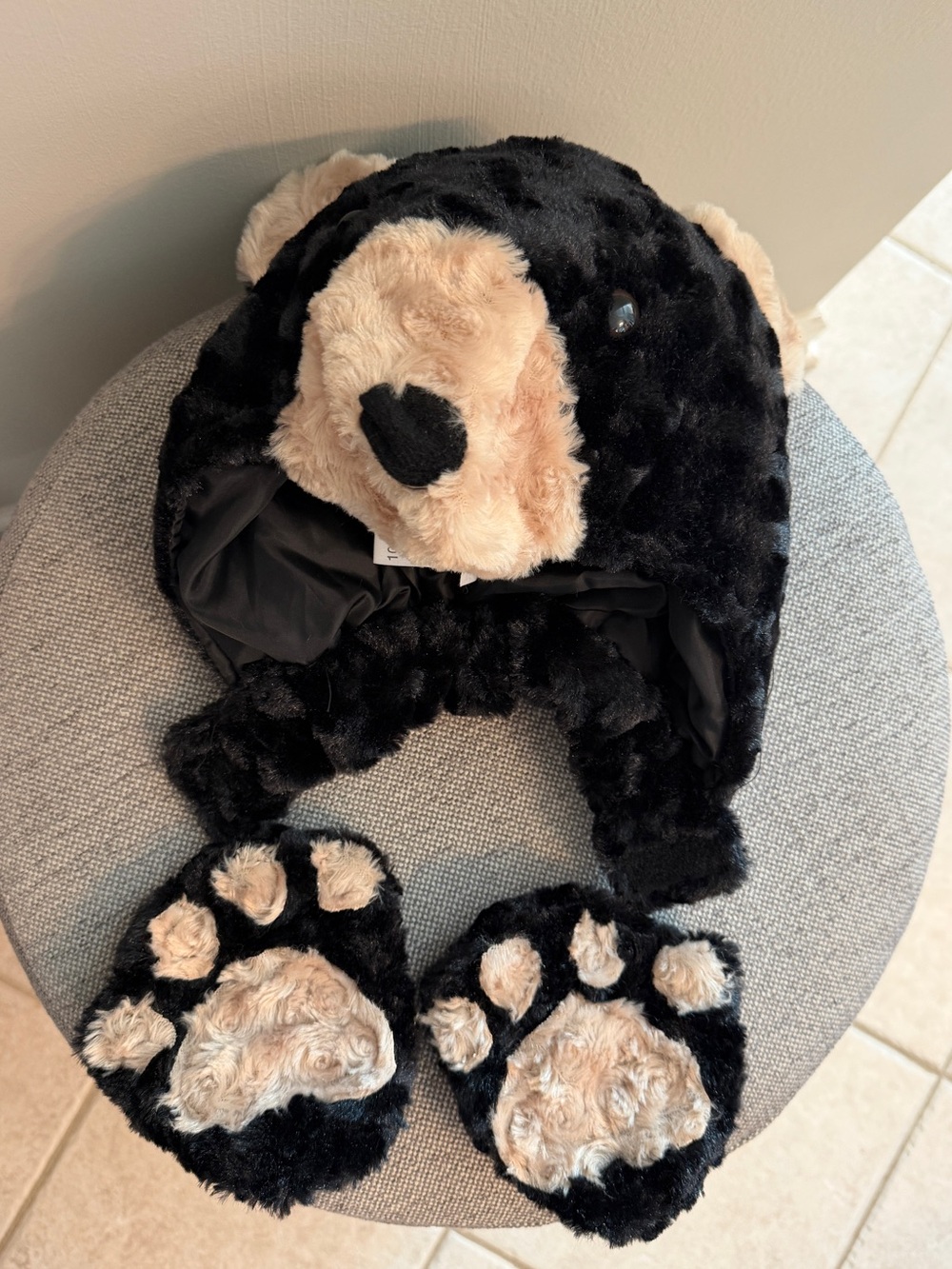 Kid's Black Bear Dress Up Kit - Worn Once